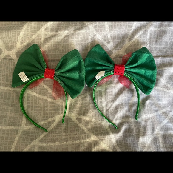 Pair of Two Christmas Bow Headbands - Picture 4 of 4